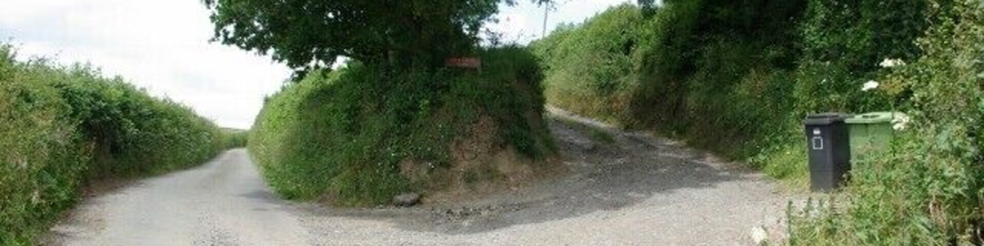Lane leading to Hackworthy Farm