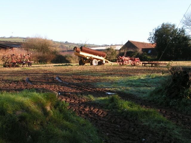 Farm equipment at Up Exe