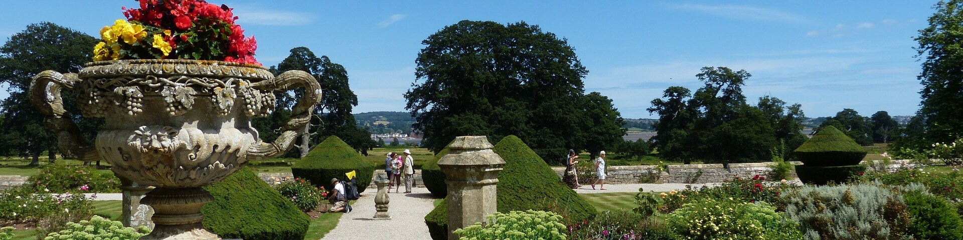 Powderham Castle. The Rose Garden.