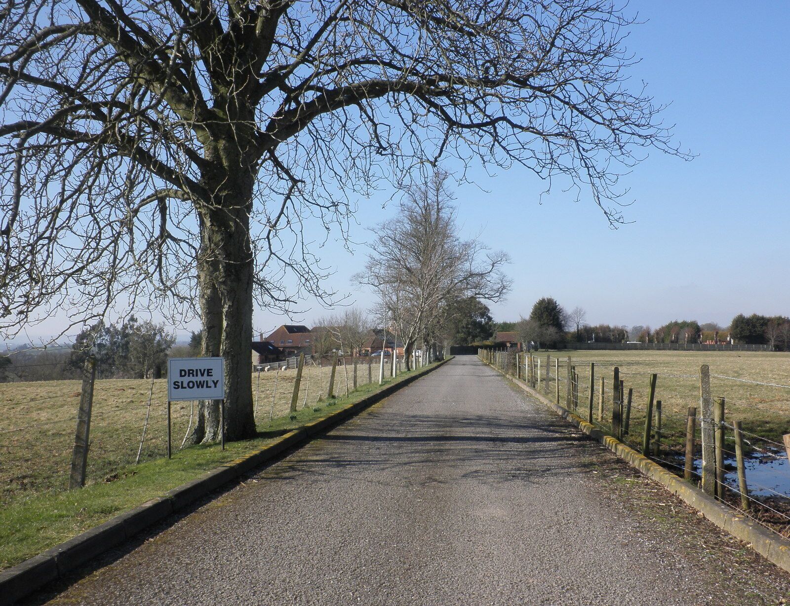 Drive, to Grange Cottages