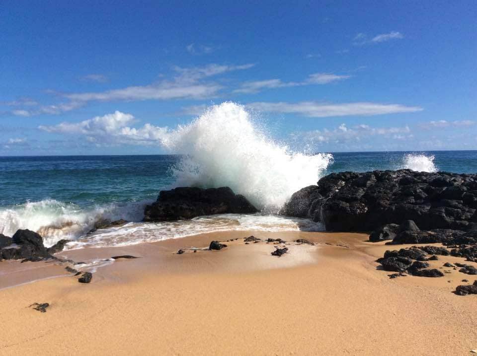 Secret beach (near Secret Pools) on Kauai