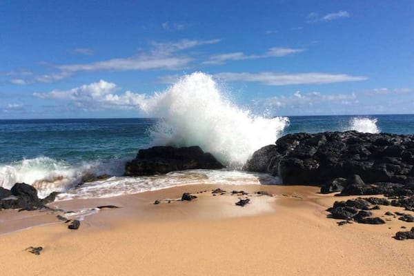 Secret beach (near Secret Pools) on Kauai