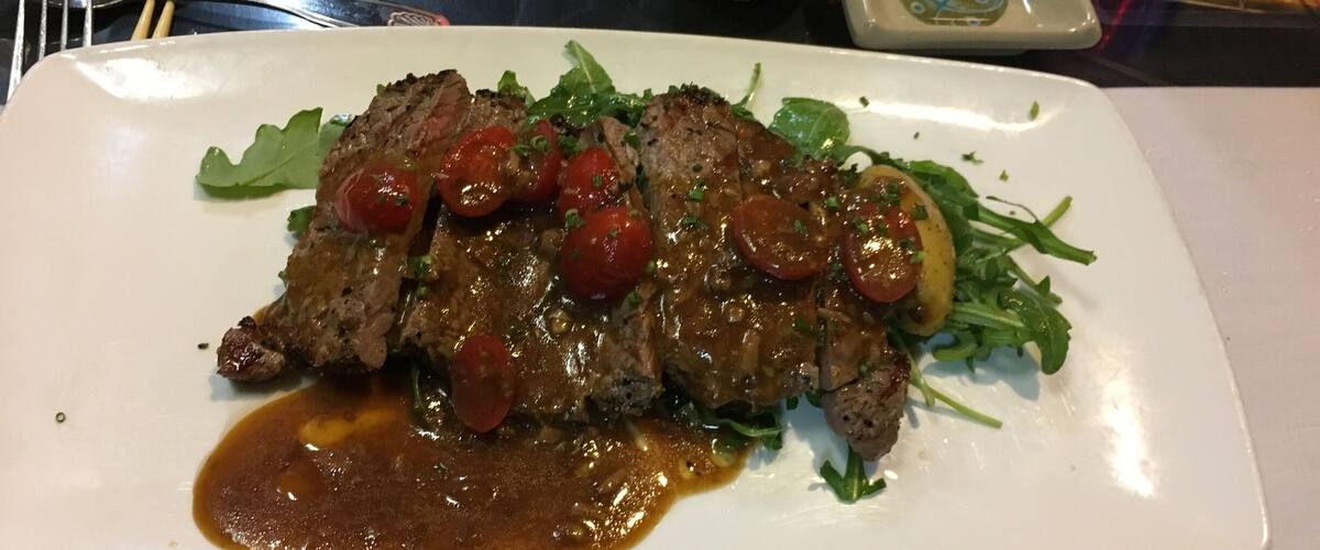 Wonderful Steak dinner at Sansei's in Kings Shops Kona, Hawaii