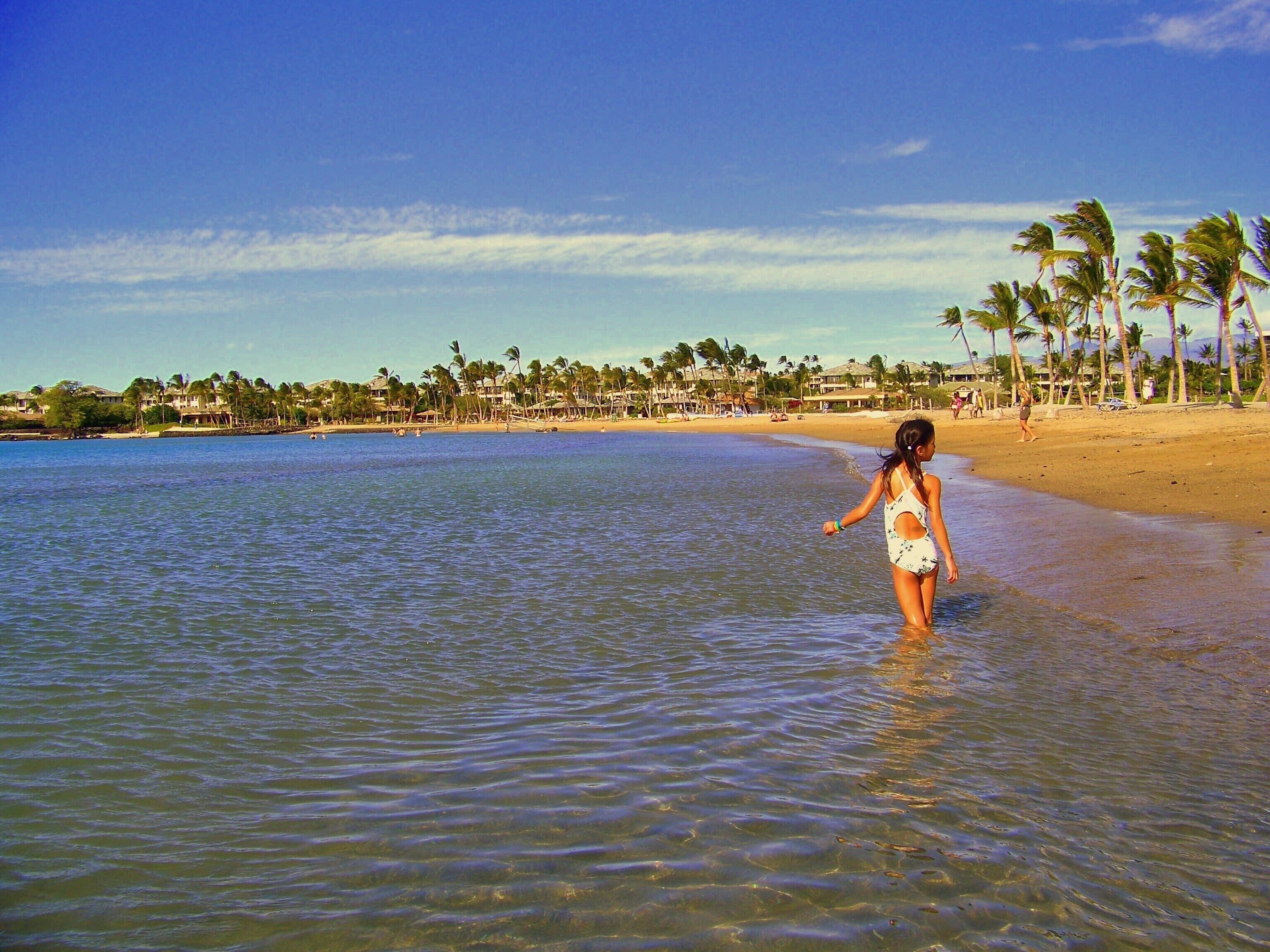 #LifeAtExpedia

Breezy A-Bay on Big Island

Recent Kilauea Volcano eruption has severely hit tourist traffic to the entire Big Island, despite the fact the dangerous lava flows impact less than a low single digit percent of total surface area of island. 

Diametrically across from the eruption site in SE corner of Big Island is the VERY SAFE Anaeho'omalu Beach, or A-Bay, near the popular Waikaloa. 

What I recall most distinctly is the granular 4 color sand I'd never seen before on a beach. I wish I could bring it back bags of it for landscaping :) 

A-Bay was a chance pit-stop I made, driving up Kohala Coast to Waipio Valley from Kona, the most well known city on Big Island's West Coast, with an international airport.

A-Bay is a place of unparalleled tranquility, a perfect long crescent shape, and salt and pepper sand. Long rows of palm trees make A-Bay one of the premier places to photograph a Big Island sunset. Ideal for Kite-surfing, paddle boarding or just lounging and taking a walk on the beach, which is what I did.

