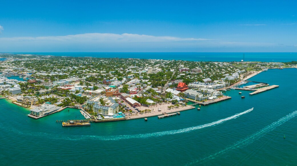 Aerial panorama Key West Florida stock image