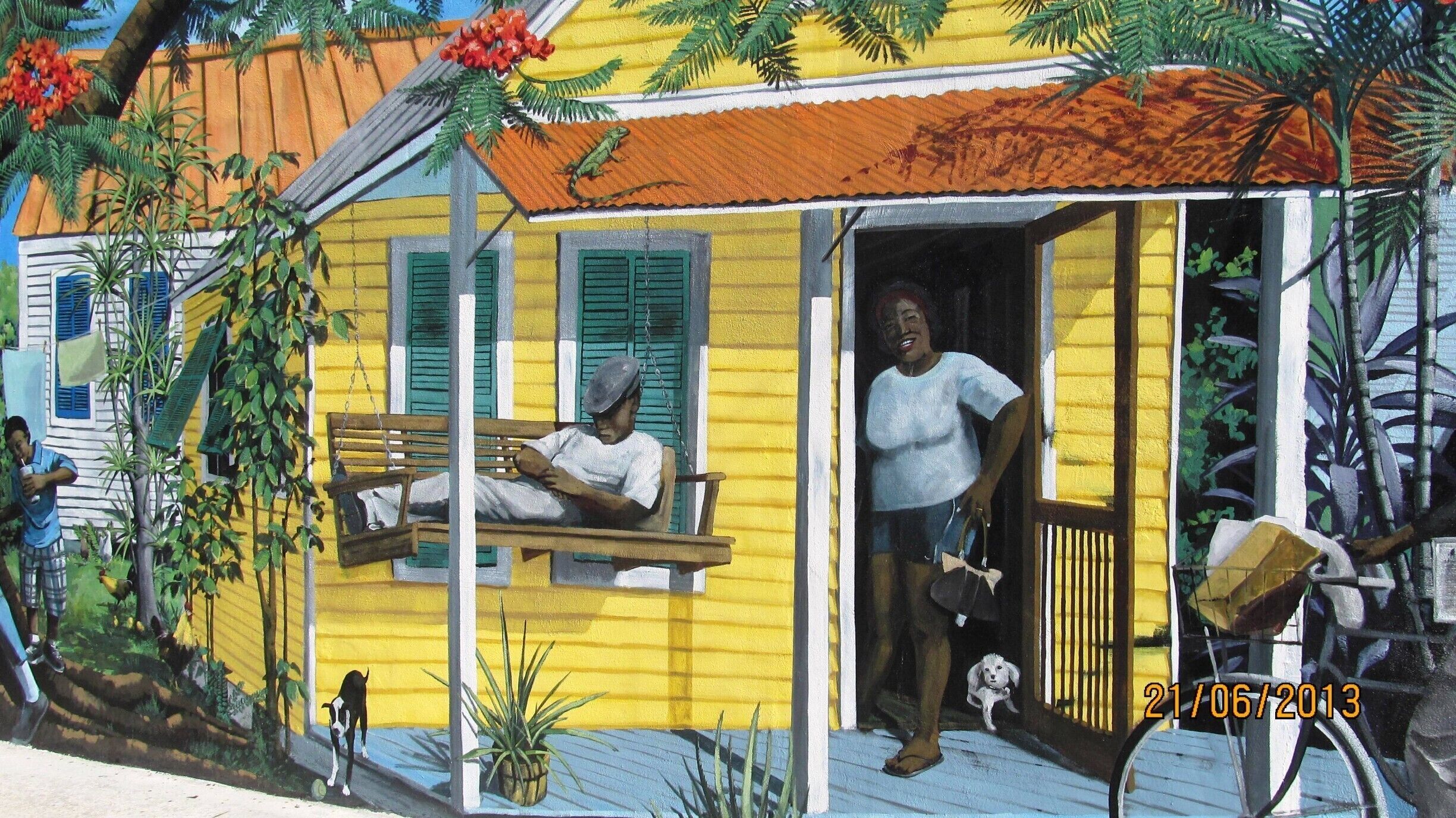 Getting lost in Key West, I found great pieces of street art, telling the story of the island. #localgem