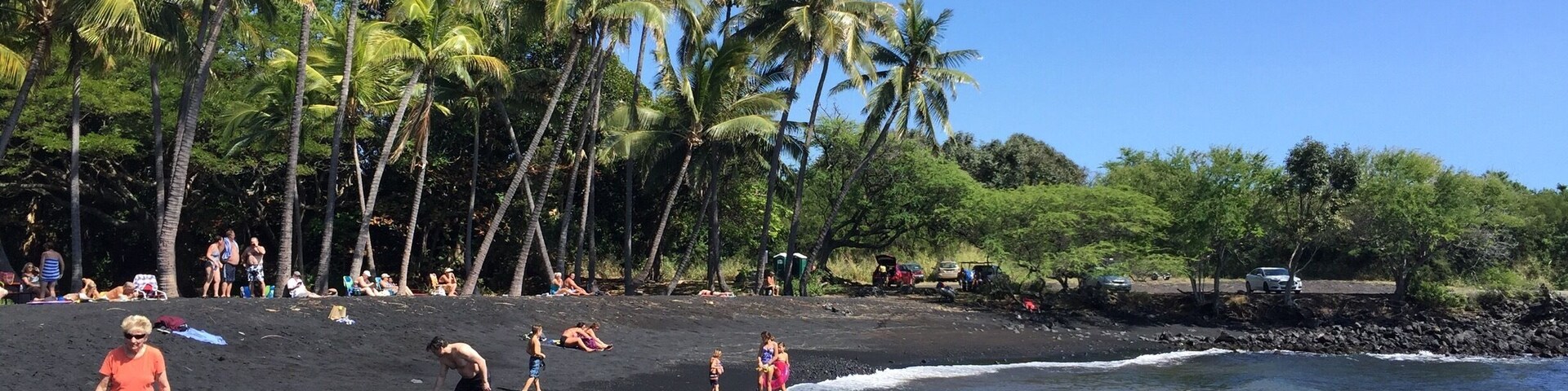 Beautiful black sand beach on the island of Hawaii. #beachbound