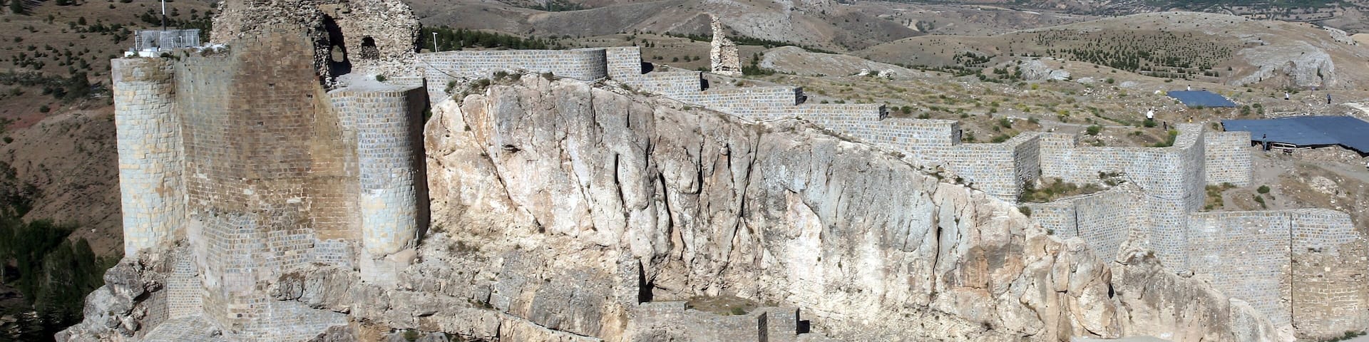 Harput Castle in Elazig, Turkey. Harput Castle is located at the southeast of the ancient city of Harput. It is a known fact that this historical castle was build in the period of Urartu civilization.