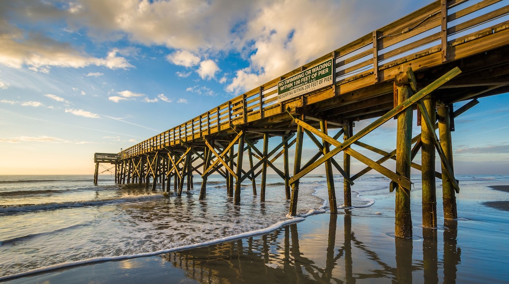 The pier at Isle of Palms at sunrise, near Charleston, South Car