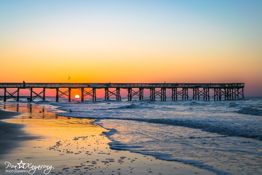 Beautiful sunrise at Isle of Palms peri