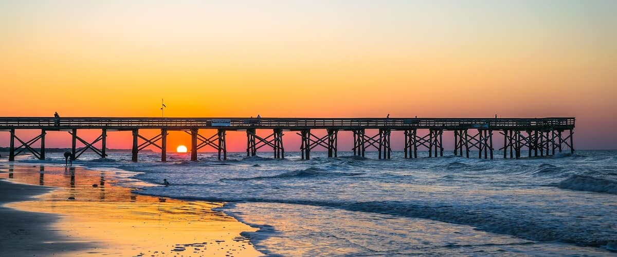 Beautiful sunrise at Isle of Palms peri