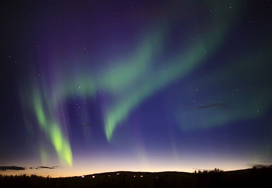 Aurora viewing is great at Creamer's Field. It's wide open, fairly dark and close to town for those who don't want to travel far. #colorful