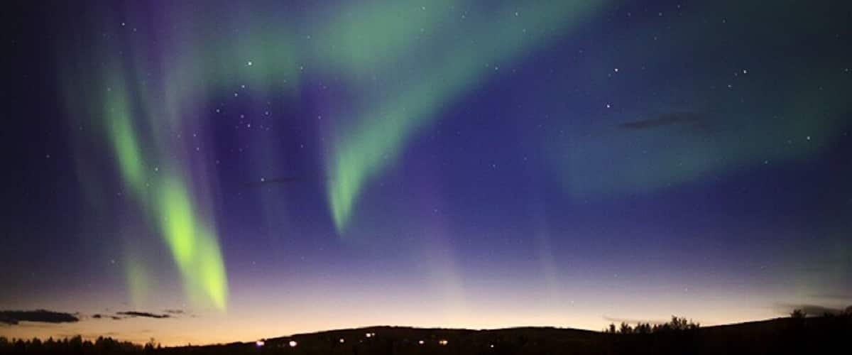 Aurora viewing is great at Creamer's Field. It's wide open, fairly dark and close to town for those who don't want to travel far. #colorful