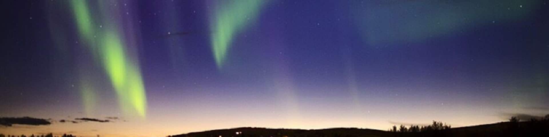 Aurora viewing is great at Creamer's Field. It's wide open, fairly dark and close to town for those who don't want to travel far. #colorful