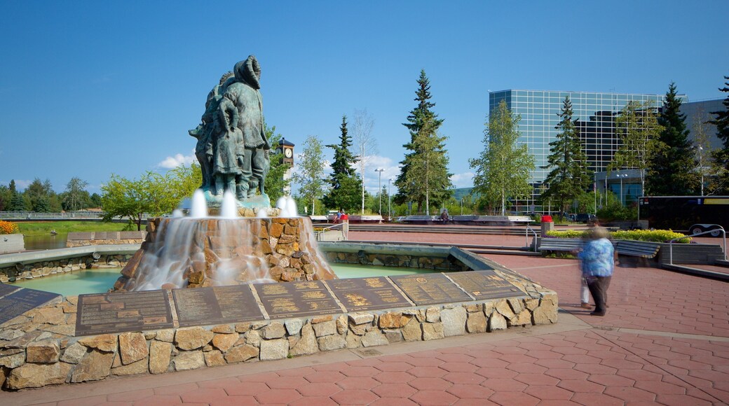 Fairbanks featuring a fountain