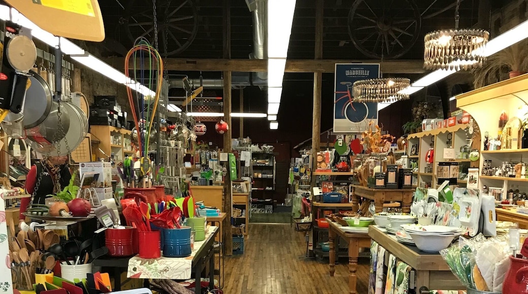 OMG! I went nuts in this cooking shop in Jacksonville Oregon. The owner is a hoot. Tells you everything from how to spot fake Le Crueset to the latest gadgets Martha Stewart would have a hard time defining without the tag. He sold me on a little plastic gizmo that looks like Cookie Monster with his mouth open and pulls out your hot oven rack. I definitely recommend anyone who loves food and cooking stop by.