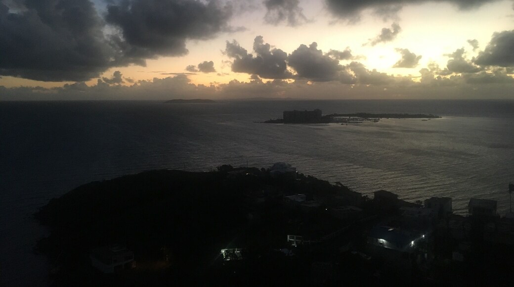 A view of the sunset.