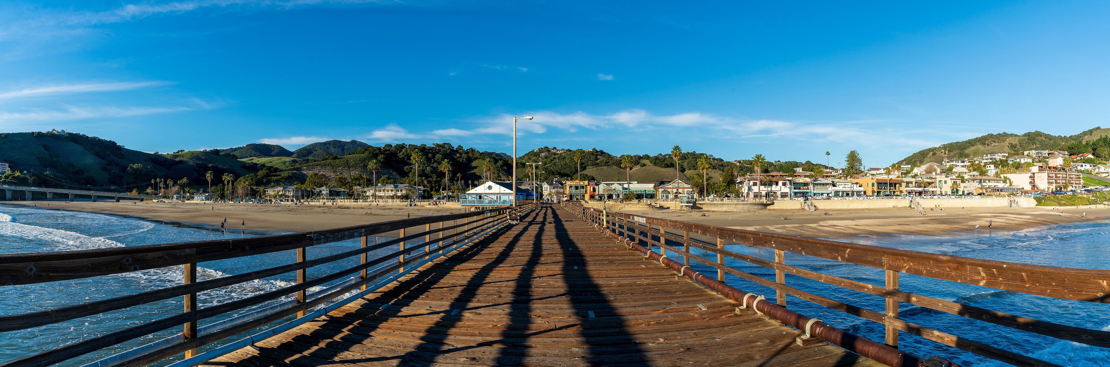 Panorama of Empty Pier, Avila Beach, CA