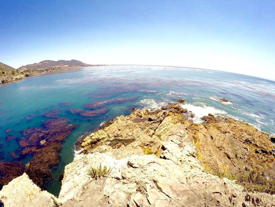 #Hiking along the coast of Avila Beach in California. While hiking in this area, BEWARE, because on your left from this spot, is the Nude Beach. Yup, it's the only nude beach that I know of that still exist in California. P.s. It was an accidental find for us, and no, we didn't go. #Waterlust #WeekendGetaway