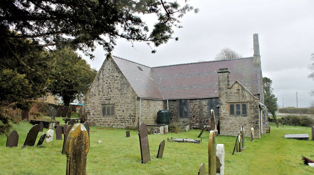 St Cawrdaf's Church, Llangoed, Ynys Môn (Anglesey), North Wales. Grade: II; Date Listed: 30 January 1968; Cadw Building ID: 5516.
