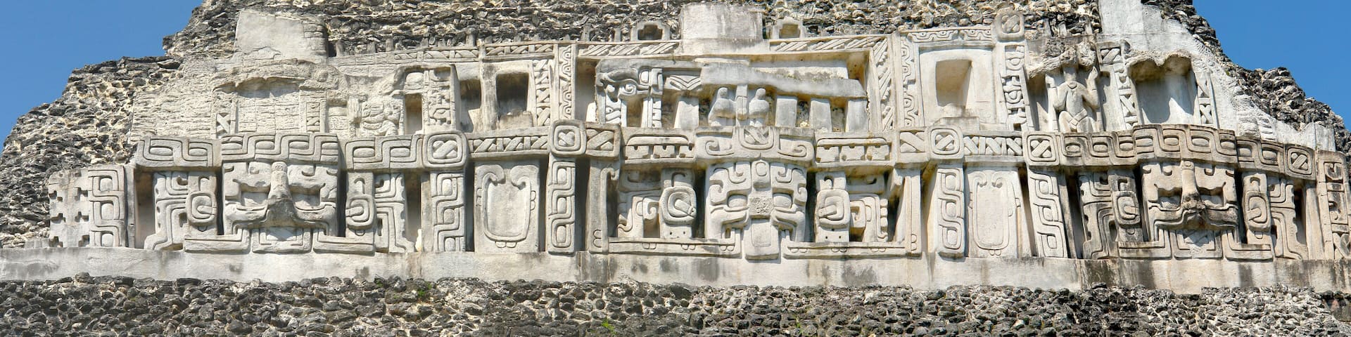Xunantunich - Ancient Maya archaeological site in western Belize with pyramid El Castillo