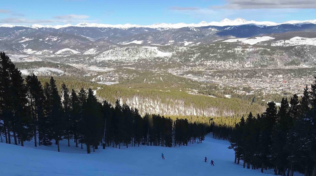 Another perspective of Breckenridge ~ from the ground up ~ as my granddaughter readies herself for snowboarding 🏂 January 2, 2019