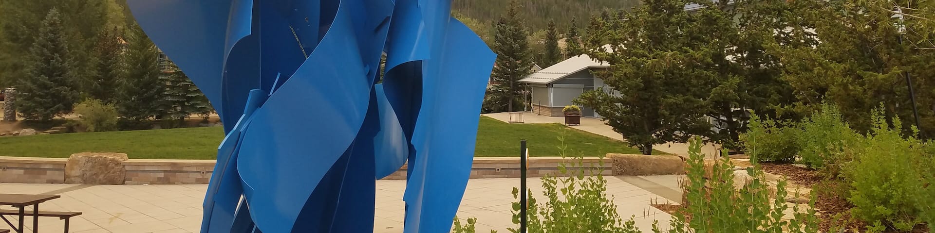 A sculpture in Breckinridge. Could not find a name or artist of this art work.