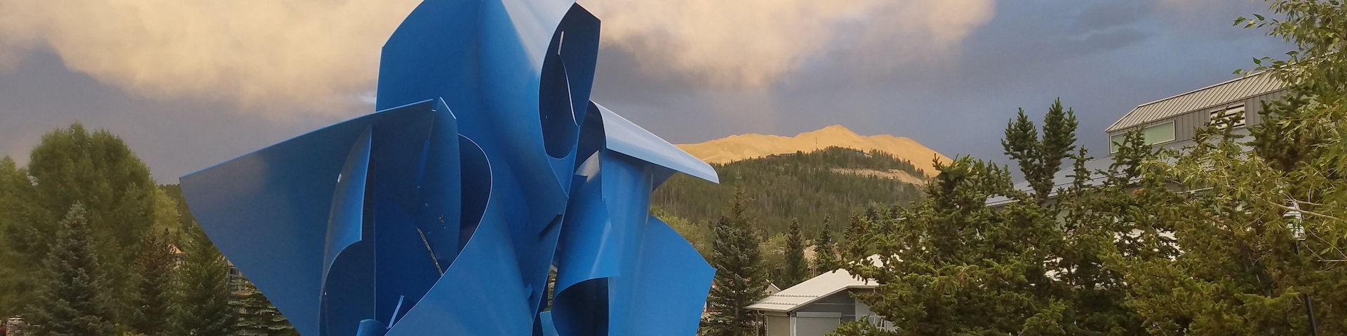 A sculpture in Breckinridge. Could not find a name or artist of this art work.