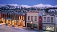 Breckenridge featuring night scenes, snow and a small town or village
