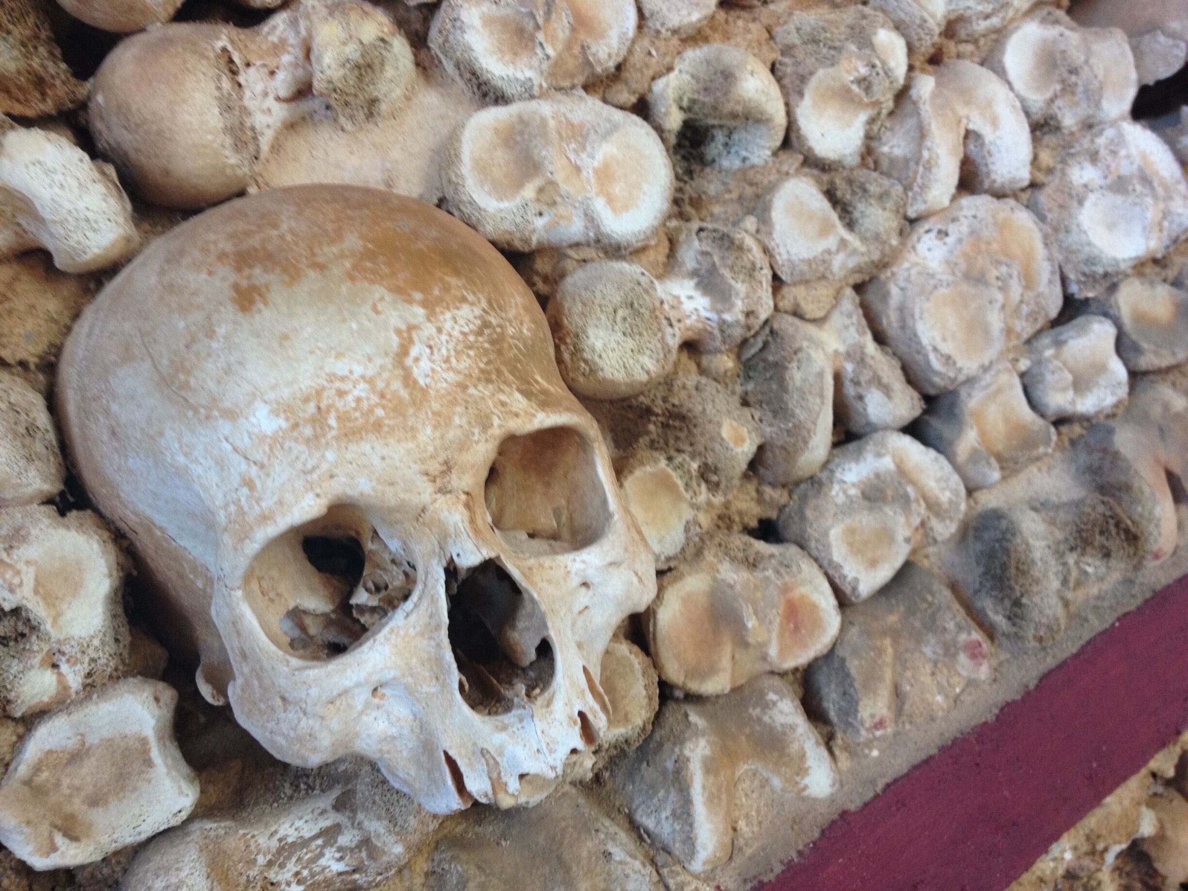 The wall of the Chapel