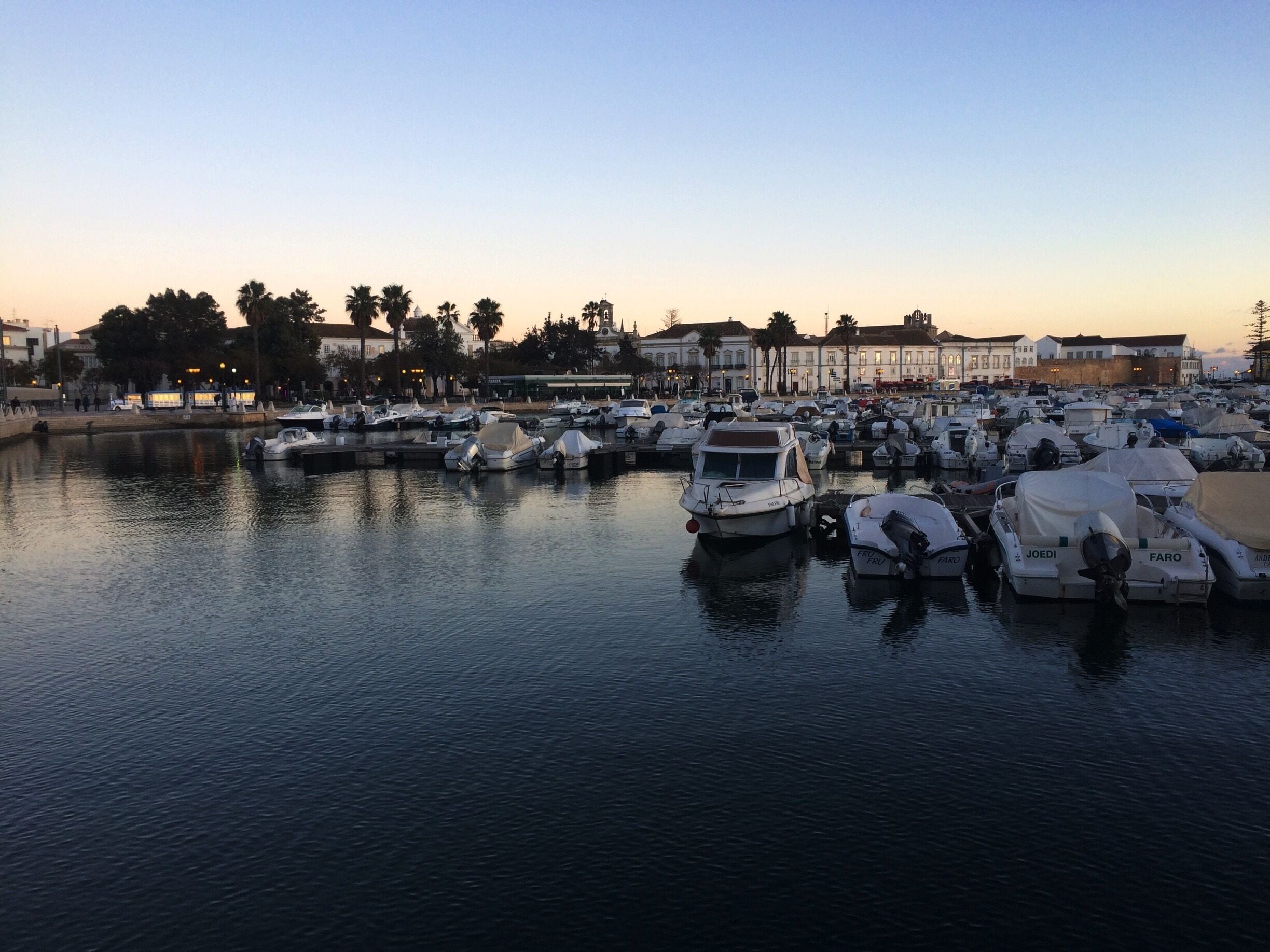Walk around the marina in Faro at sunset.. You won't be disappointed #blue 