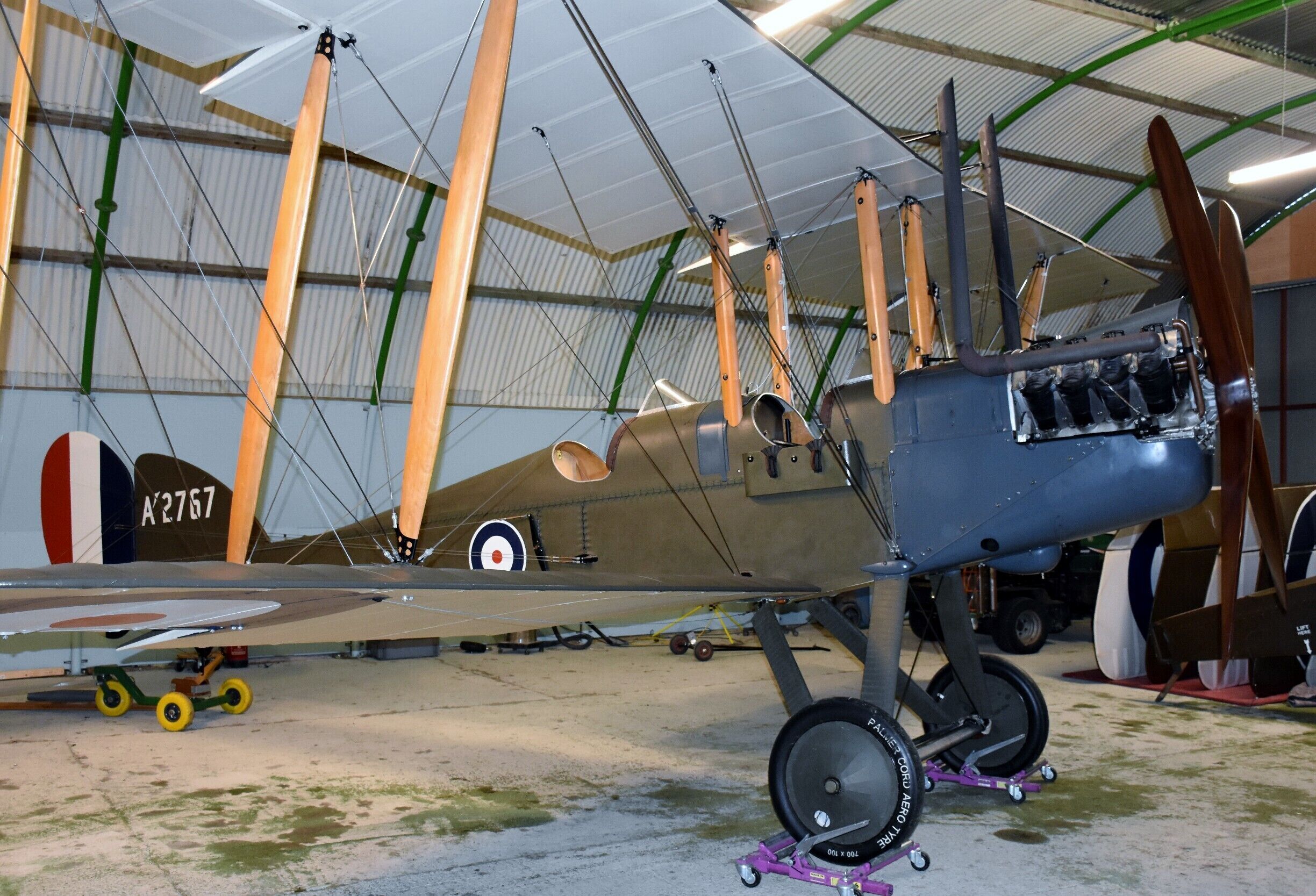 n airfield was established at Stow Maries in September 1916 during the First World War for the Royal Flying Corps.[3] By 1919 the need for airfields lessened and Stow Maries was closed. The site was considered for development as an airfield during the Second World War but considered unsuitable due to the clay soil. Even though not opened it played a role nonetheless, being bombed by the Luftwaffe and used as an emergency landing site by a damaged Hurricane fighter plane.[3]

The airfield buildings are still mostly intact, with the original windows still in place. The buildings were used to store grain and farm vehicles until 2008. The airfield has subsequently been purchased by Steve Wilson and Russell Savory and is being restored to a state that it would have been found in 1919.[4]

Starting in 2014, to commemorate the Centenary of World War I, and in partnership with the 14-18 Aviation Heritage Trust and the Vintage Aviator Ltd The Vintage Aviator (both New Zealand), the WW1 Aviation Heritage Trust Ltd ("WAHT", United Kingdom) will bring 5–8 different World War I aircraft to the UK to tell the story of the technical and tactical aerial combat that occurred between allied and German aviators throughout the Great War. Subject to funding, WAHT will acquire a WW1 aircraft each year on behalf of the nation to tell the story of each year of the War at airshows and commemorative events in the form of air displays, flypasts and static diorama. It is planned that ultimately these aircraft will be based at the Stow Maries Great War Aerodrome in Essex supported by an apprenticeship scheme to foster the preservation and restoration of World War I aircraft and creating a centre of excellence dedicated to keeping the aviation legacy of the war alive.