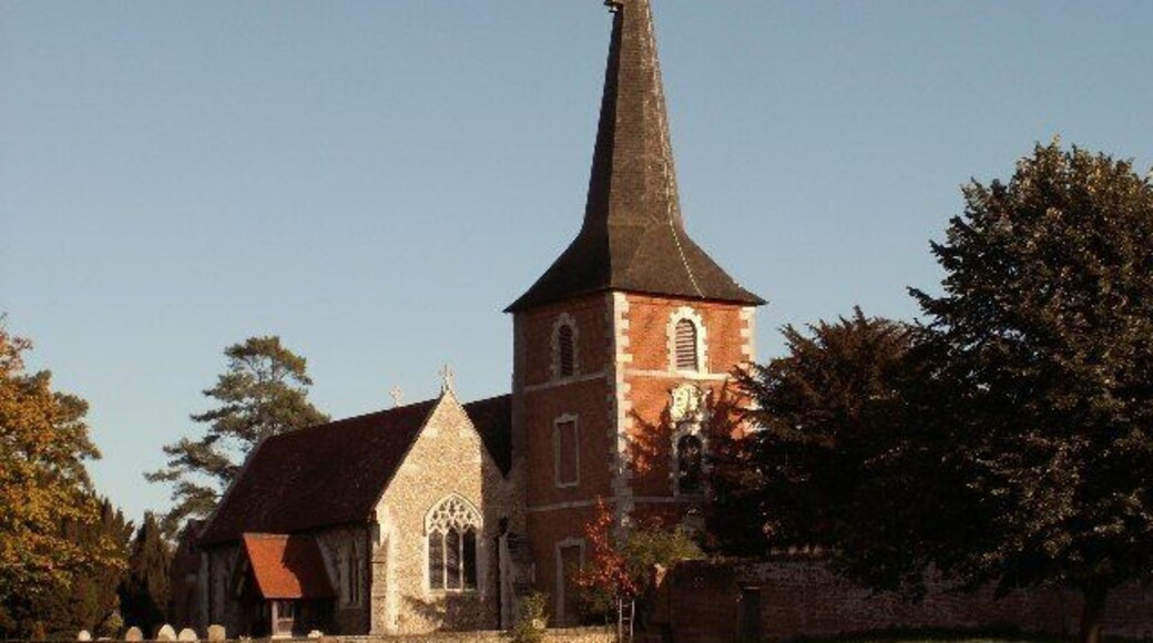 All Saints parish church, Terling, Essex, seen from the west