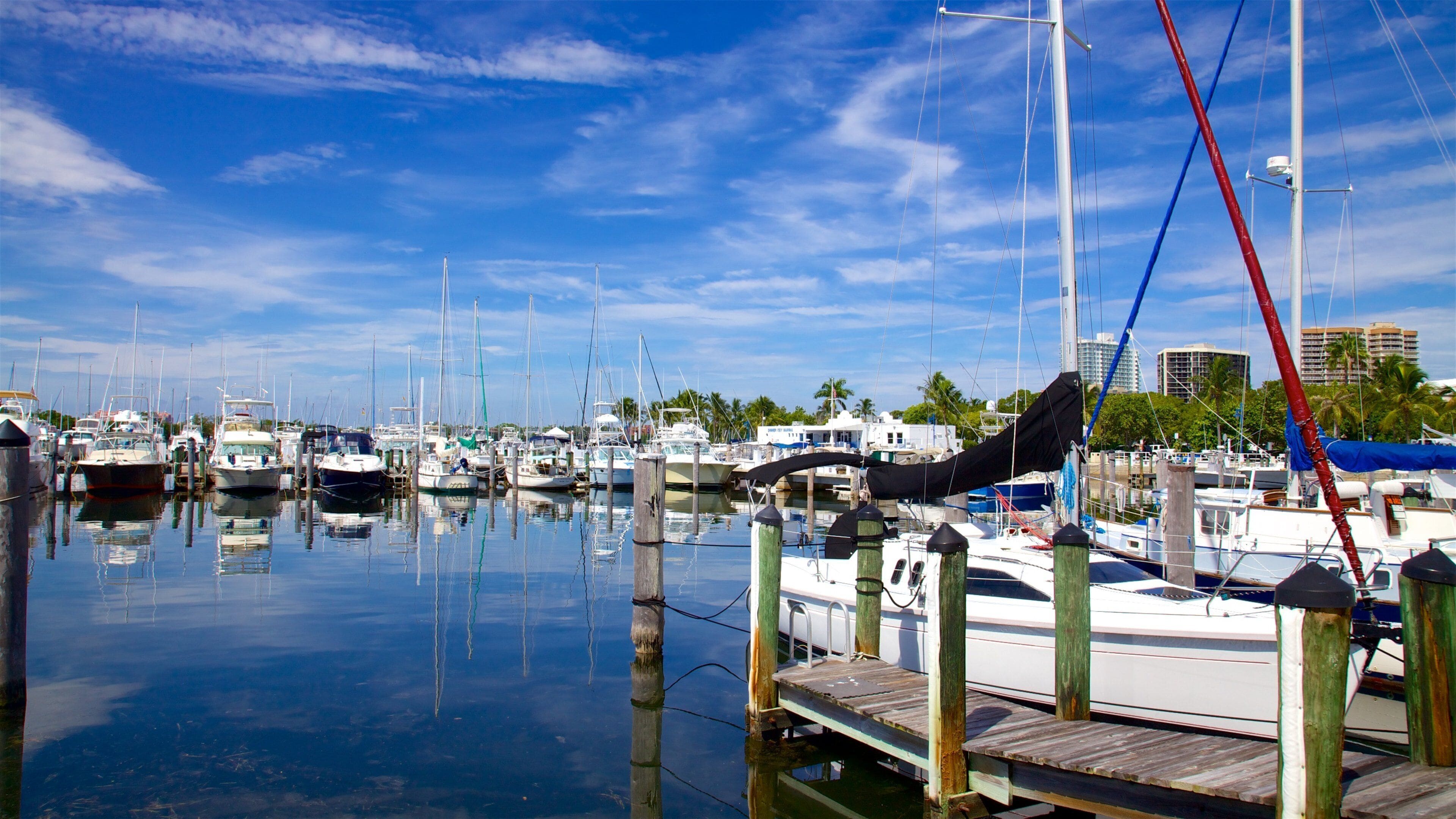 Coconut Grove which includes a bay or harbor