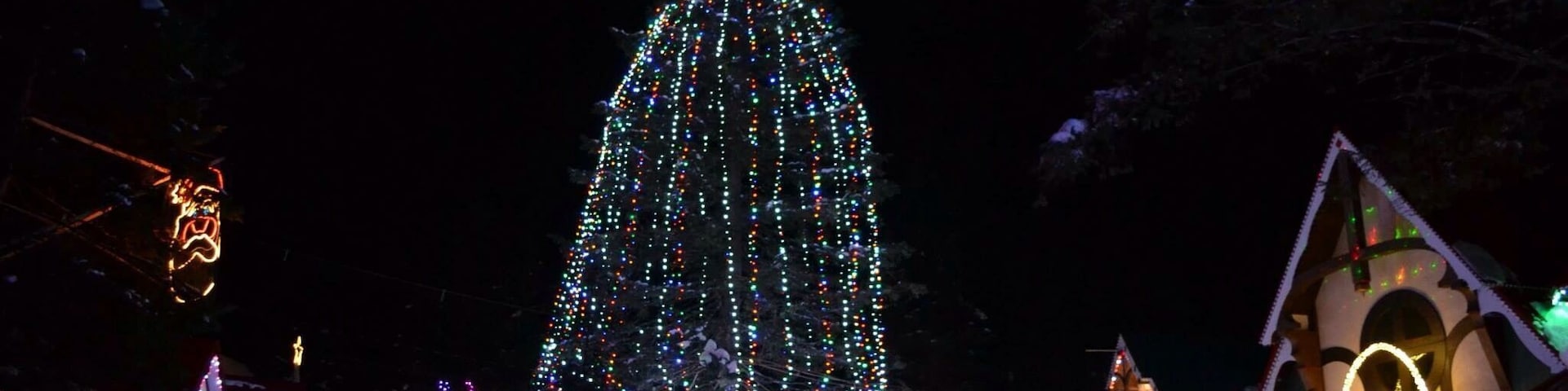 Santa's Village in Jefferson. NH is just so beautiful this time of year.  A day here on the rides and meeting Santa, Mrs Claus, the elves and all of Santa's reindeer really get you in the Christmas spirit.