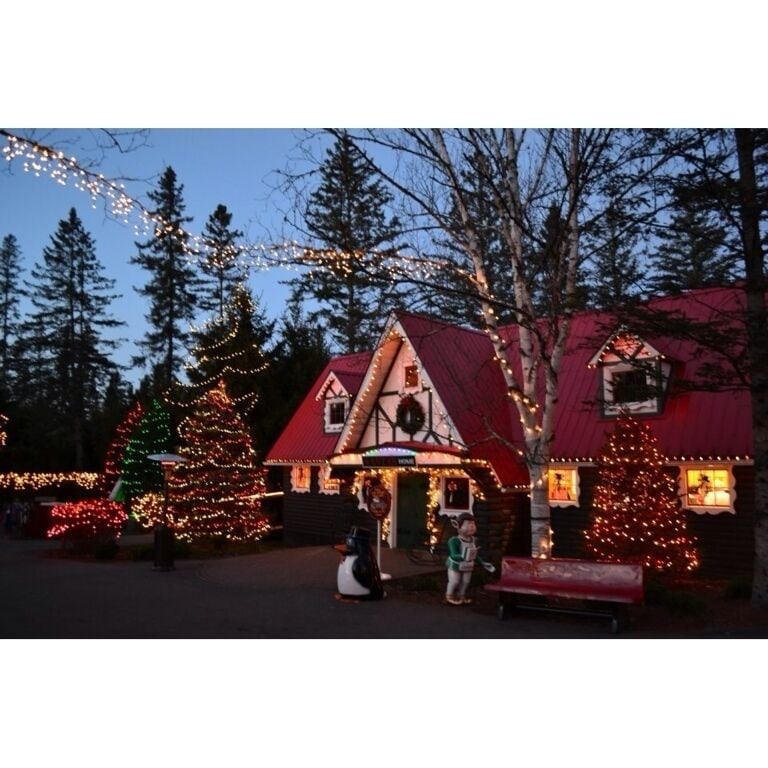 Santa's house.  Come in for some warm cider and meet Santa.