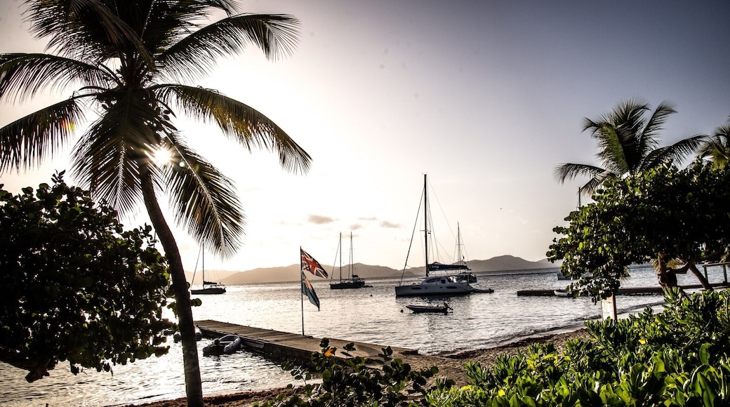 Sunset on Copper Island. Named from the days when they made barrels that transported the salt from Salt Island back to England. It is now home to the Cooper Island Resort which is an Eco-Friendly resort. Off of Cooper Island is some great diving and snorkeling including a great wreck and some beautiful large corals!