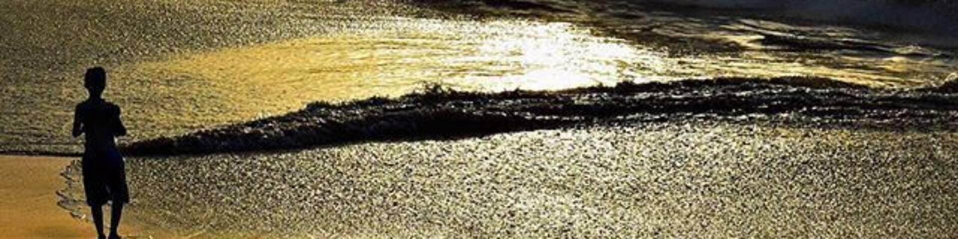 Gorgeous grounds and beach at this hotel, just minutes from the Tobago airport.
For more on Tobago, see: http://www.travelblissnow.com/beach-photos-tobago/