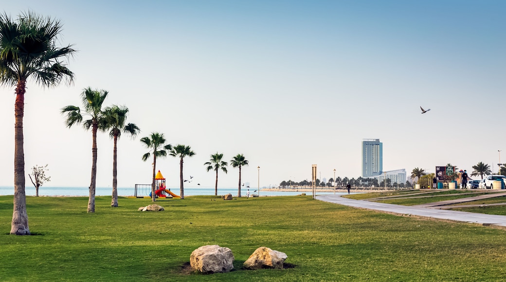 Al khobar Corniche Morning view. City Khobar, Saudi Arabia.02-April-2021.