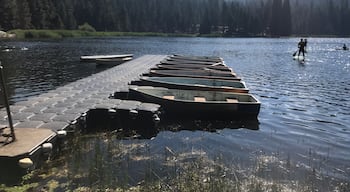 The lake at Camp Tulequoia in the Sequoia National Forest.