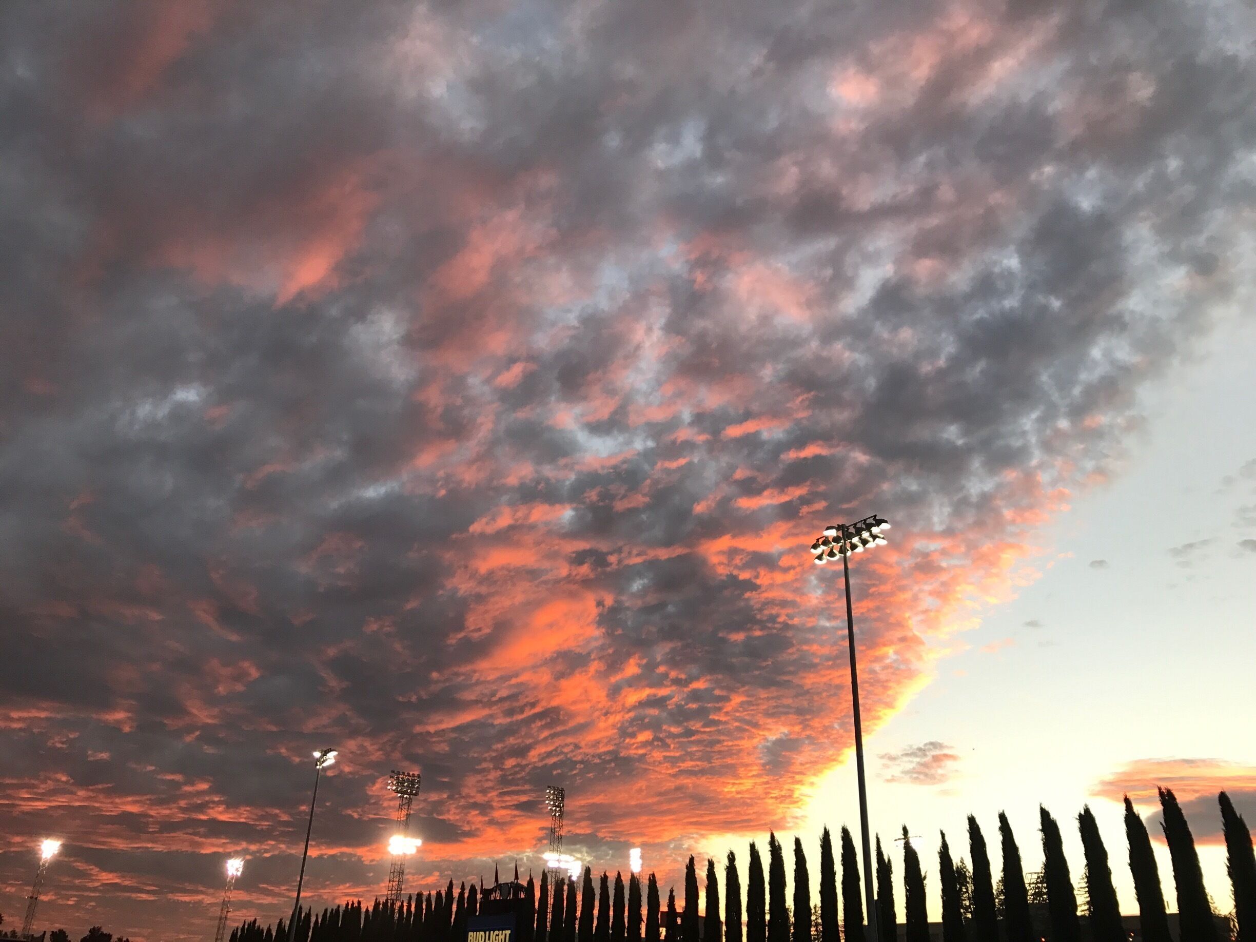 Mother Nature may have grounded our jump into the stadium but at least we received some beautiful views ❤️