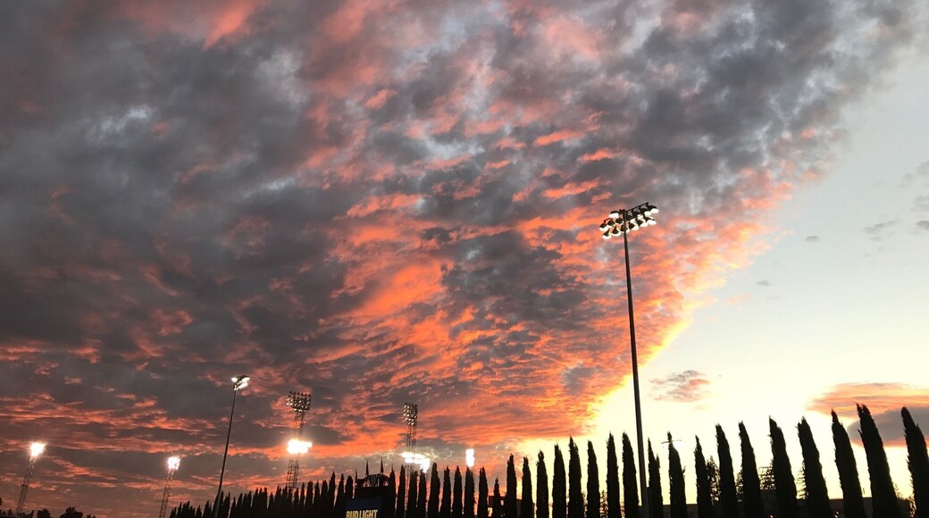 Mother Nature may have grounded our jump into the stadium but at least we received some beautiful views â€ïž