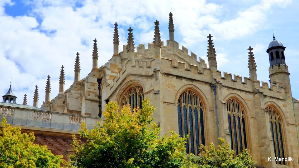 Eton - High Street. Widok kaplicy