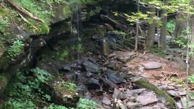 A water fall along the trails by north south lake campground. Area is filled with wild life including black bears.