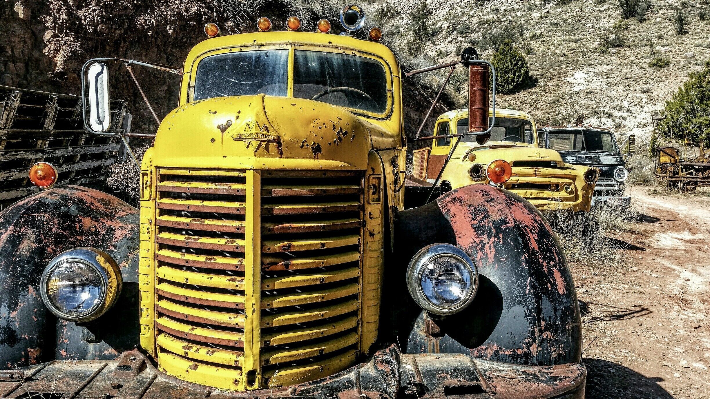 There is a bit of everything here.
History of an old West mining town scattered about.
Just a 1/2 mile up the road from Jerome...
You can't miss the signs.
