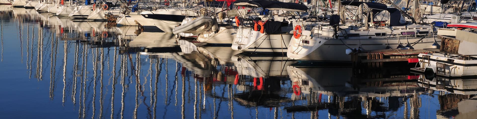 Yachts in Herzliya Marina in Herzliya, Israel