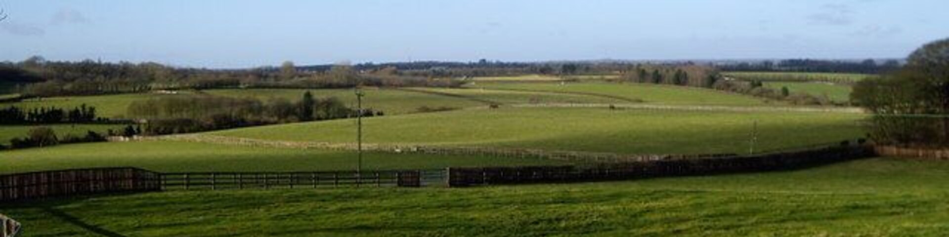 View from footpath towards Honey Lane