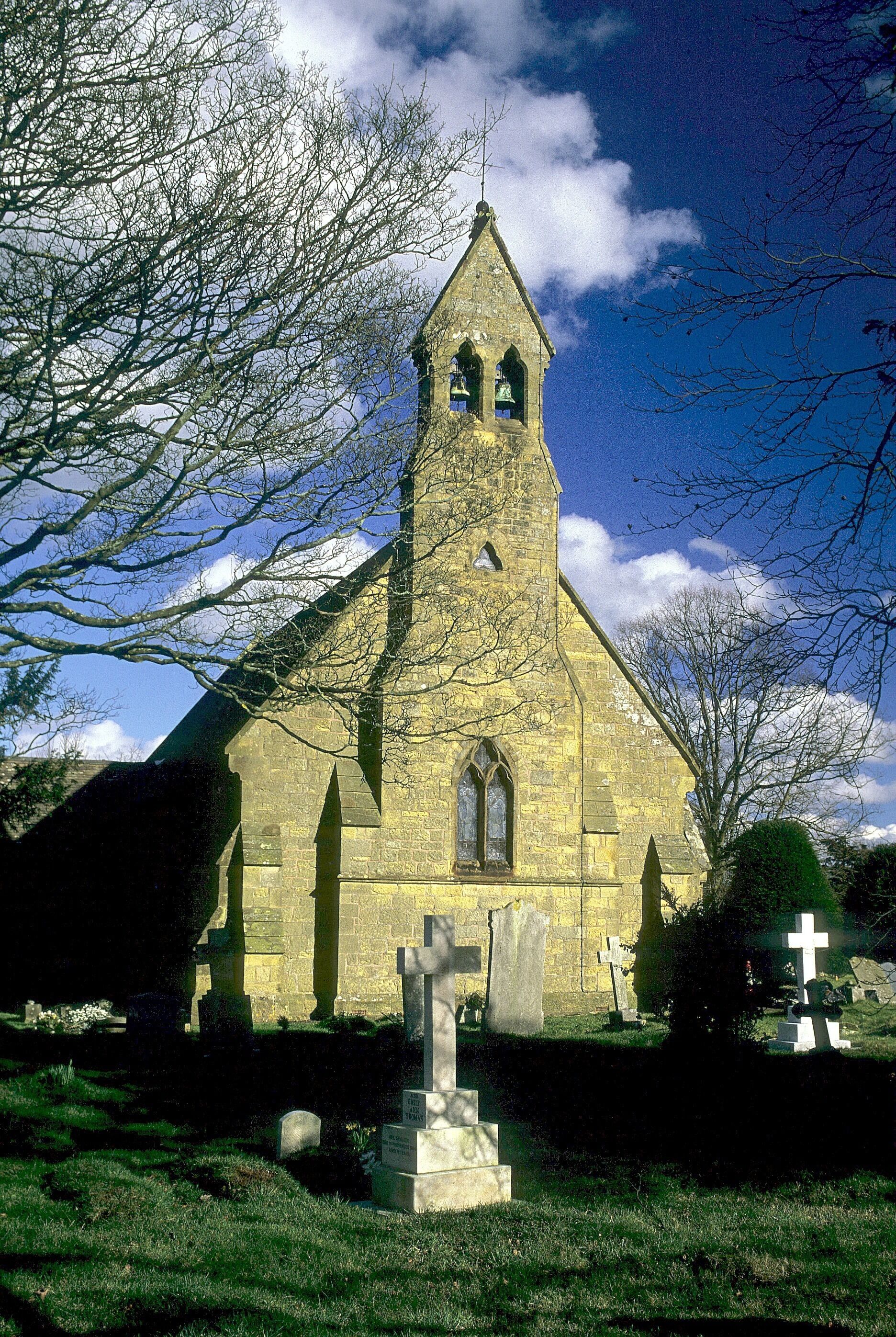 St Giles' parish church, Farlow Shropshire, seen from the west