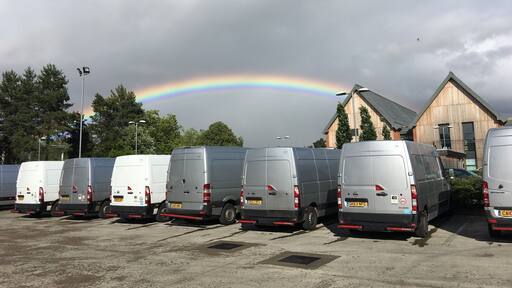 The rain was coming in over Kidderminster