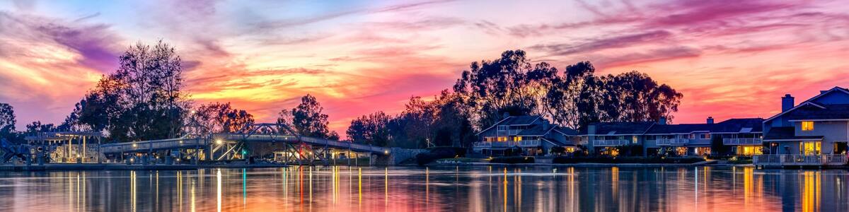 A lake in Irvine, California